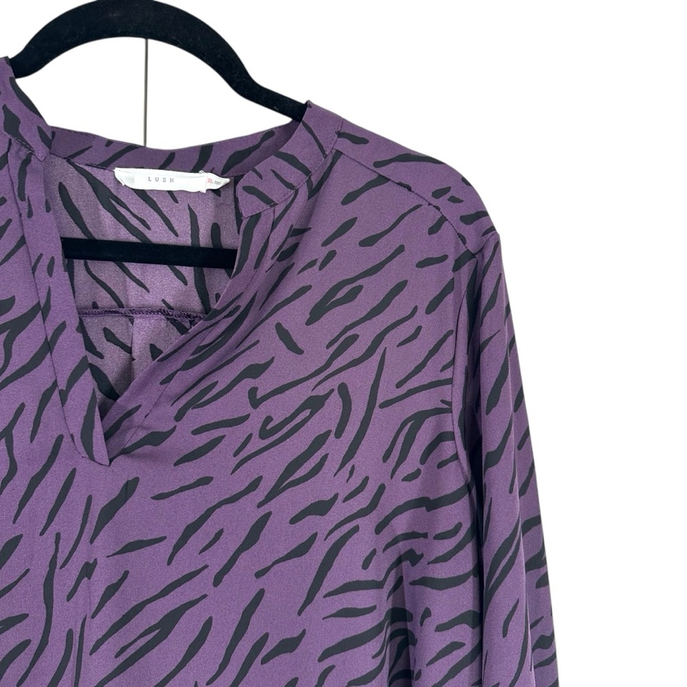 Lush Warren Split Neck Blouse - image 2